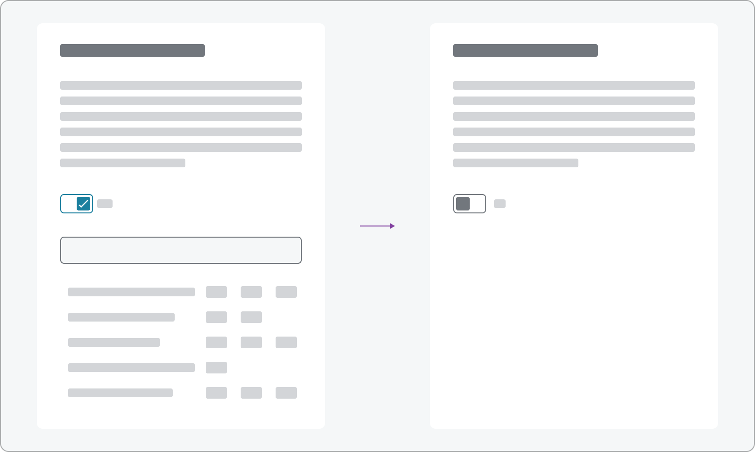 Keyboard shortcuts with filtering behavior.